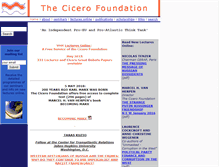 Tablet Screenshot of cicerofoundation.org